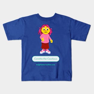 Coretta the Cautious Kids T-Shirt